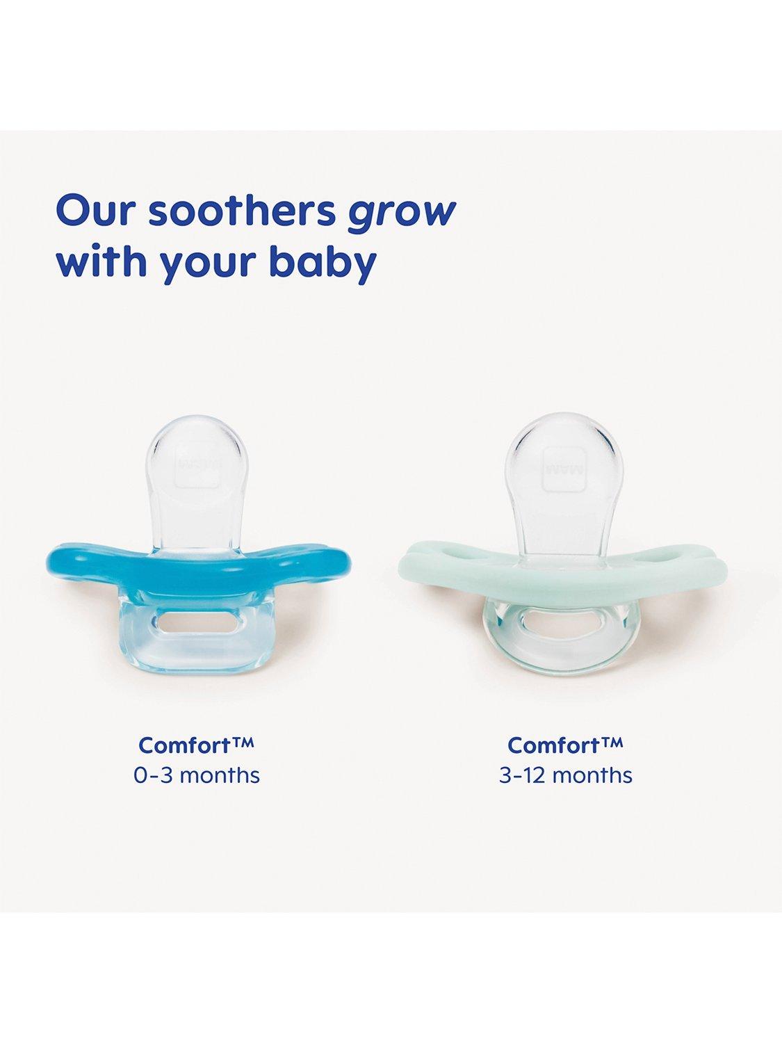 MAM Comfort Soother silicone 0-3 months pack of 2, UK version