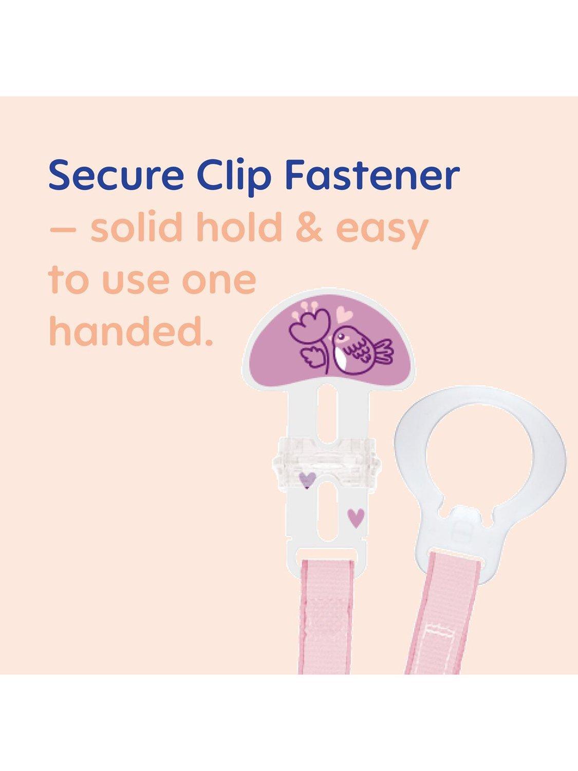 MAM baby soother clip pack of 2, imported from the UK