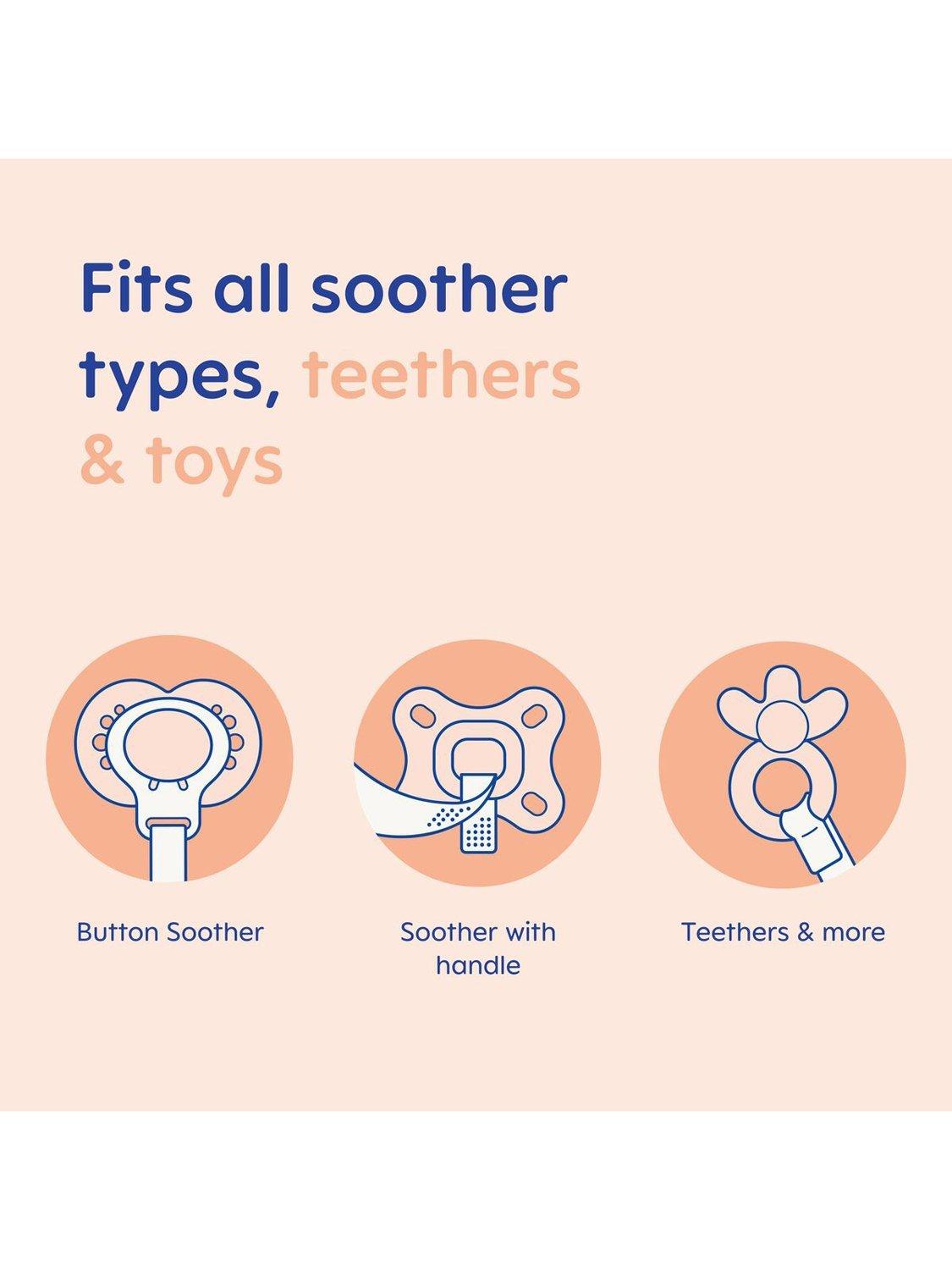 MAM baby soother clip pack of 2, imported from the UK