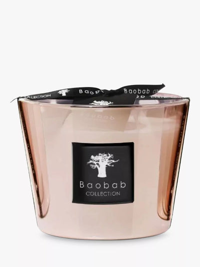 John Lewis Bougie parfumée Florale Musquée dans un verre métallisé rose, 500g - Acheter en ligne sur McGrocer
