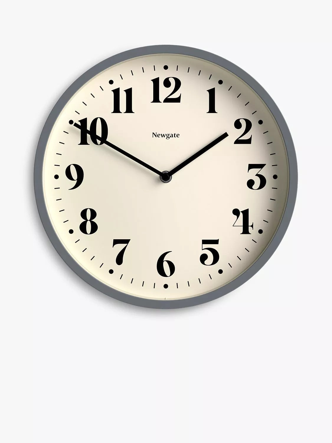 ساعة حائط Newgate Clocks Number Four باللون الكحلي غير اللامع 30 سم - منتج بريطاني