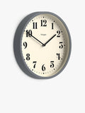 ساعة حائط Newgate Clocks Number Four باللون الكحلي غير اللامع 30 سم - منتج بريطاني