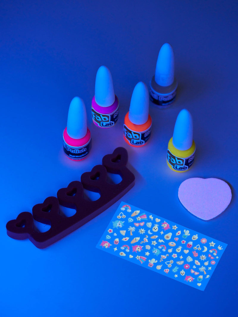 Fablab glow in the dark nail art kit - British product