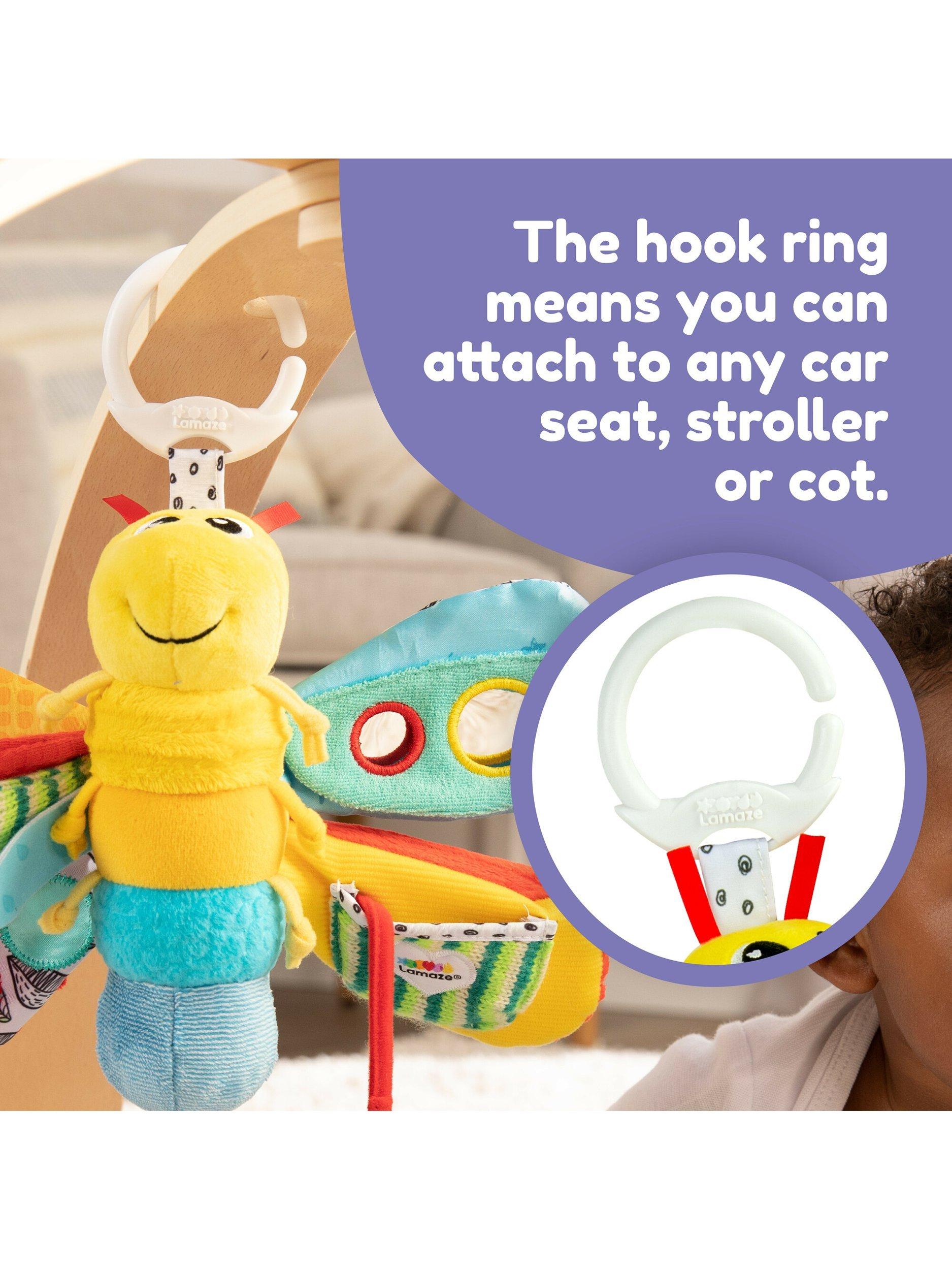 Lamaze firefly activity toy with peek-a-boo mirror and teether, UK version