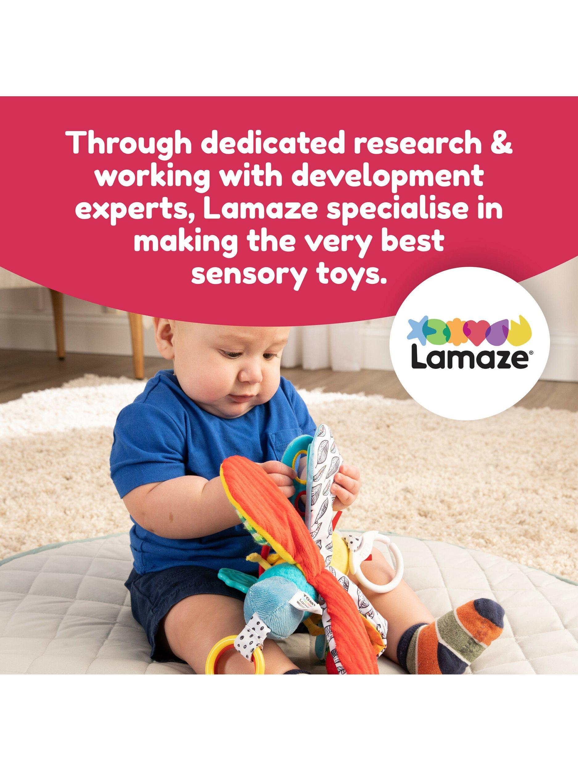 Lamaze firefly activity toy with peek-a-boo mirror and teether, UK version