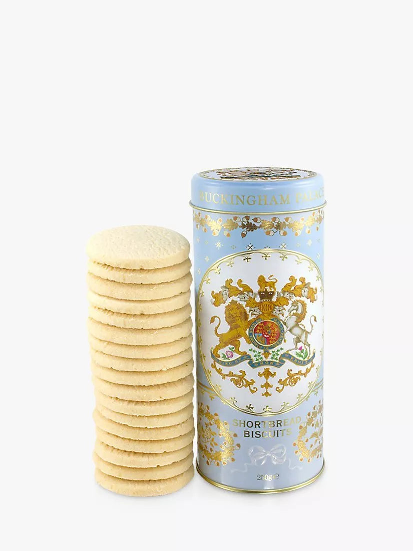 Royal Collection shortbread biscuits in blue tin 250g, imported from the UK