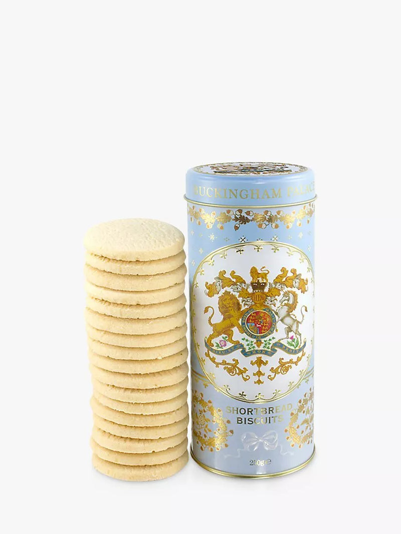Royal Collection shortbread biscuits in blue tin 250g, imported from the UK