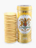 Royal Collection lemon shortbread biscuits in decorative tin, 250g, imported from the UK