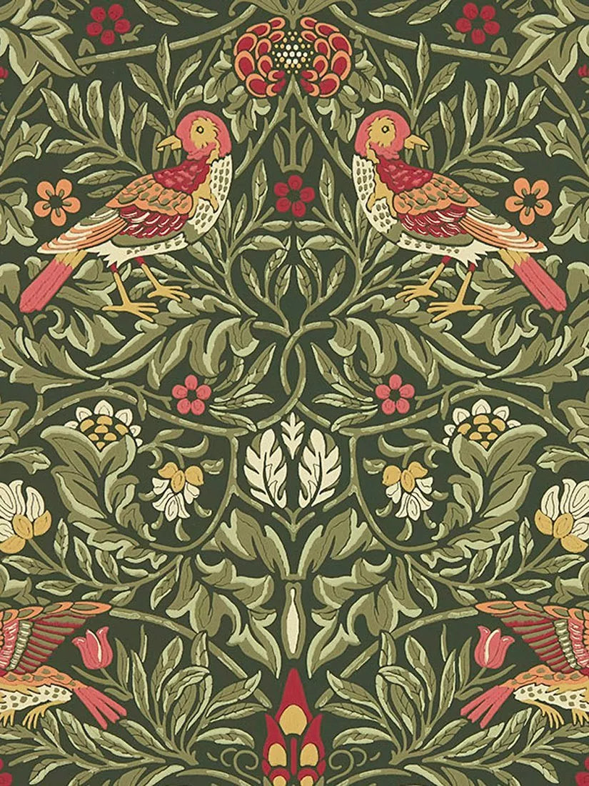 Morris & Co. Bird Wallpaper L10m x W52cm - British product
