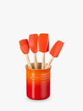 Le Creuset stoneware utensil set with silicone tools and 1.1L holder, 5 piece, UK version
