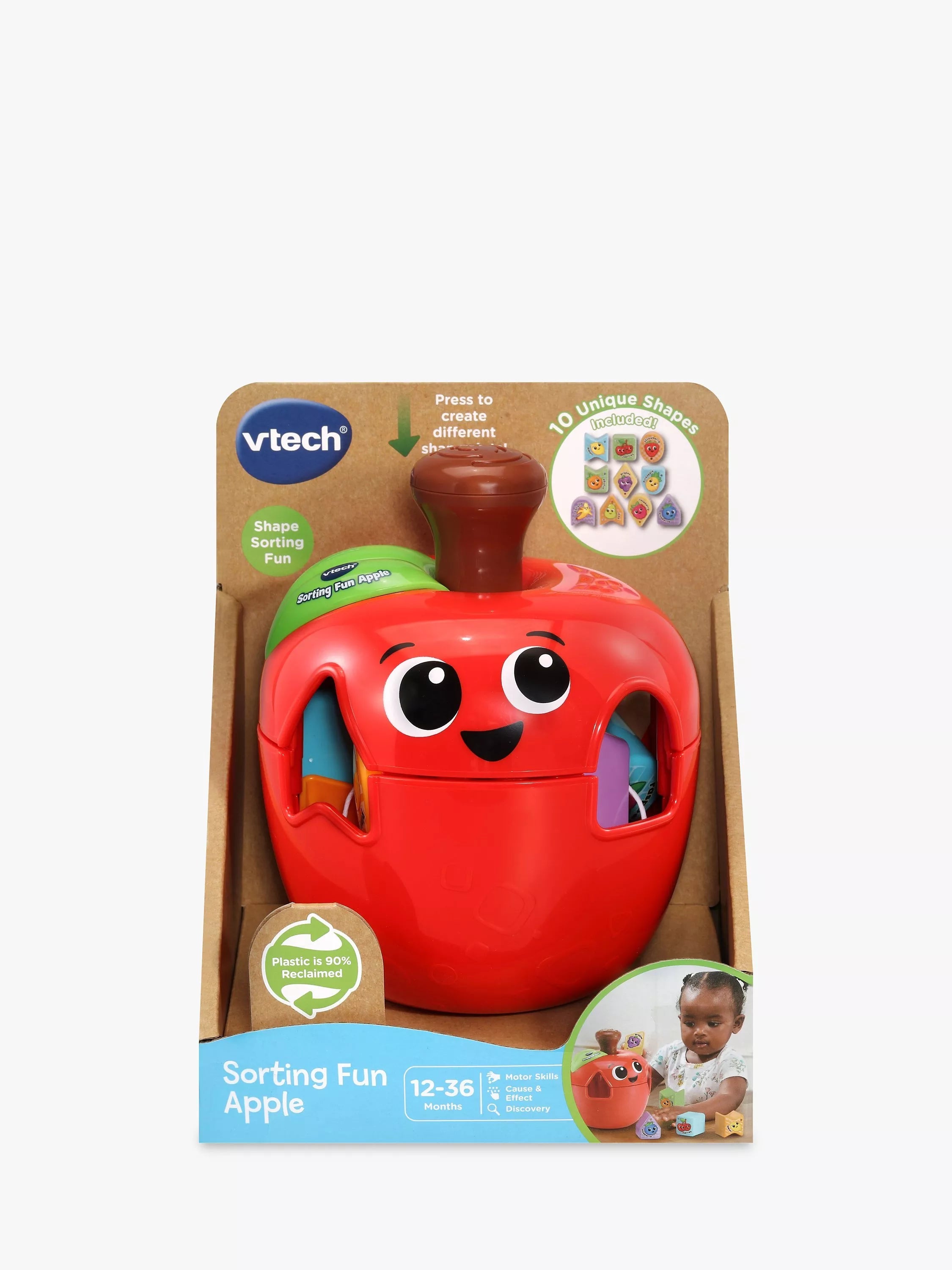 VTech Sorting Fun Apple shape sorter toy, UK version