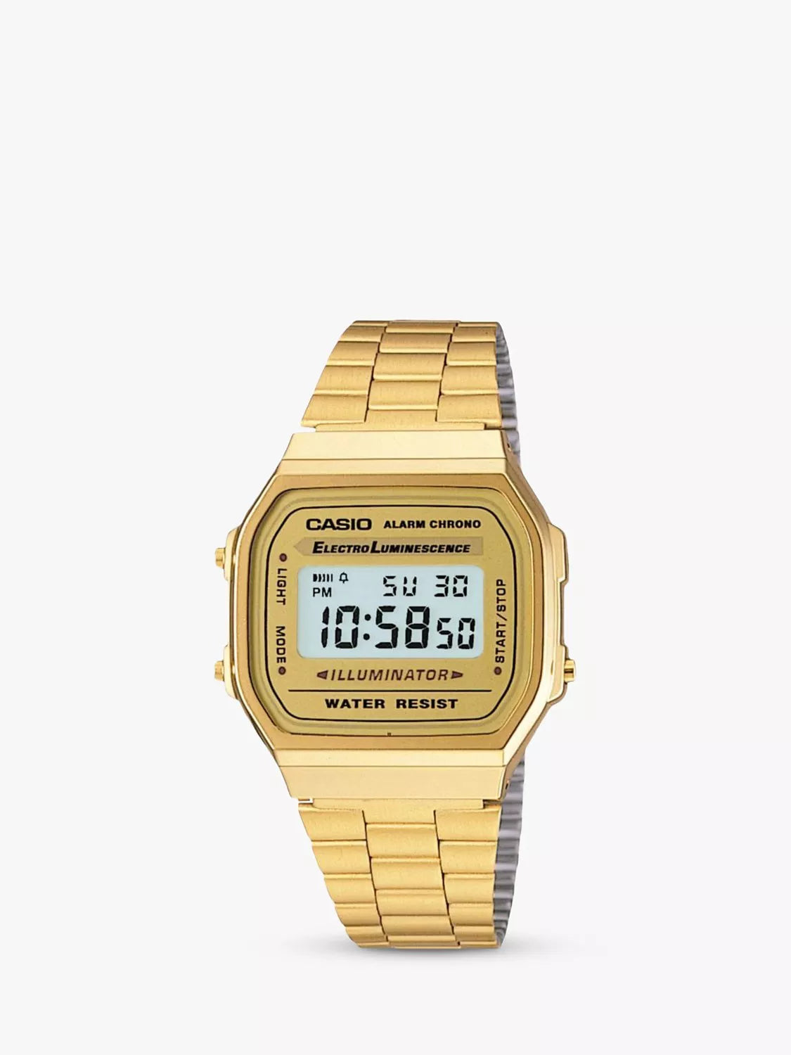 Casio Retro Digital Gold Bracelet Strap Watch