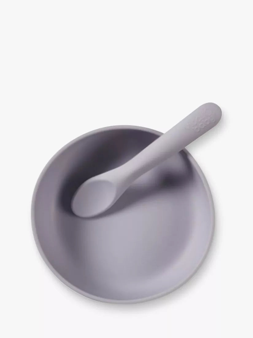 Vital Baby Nourish Silicone Suction Bowl Set, Dusky Mauve