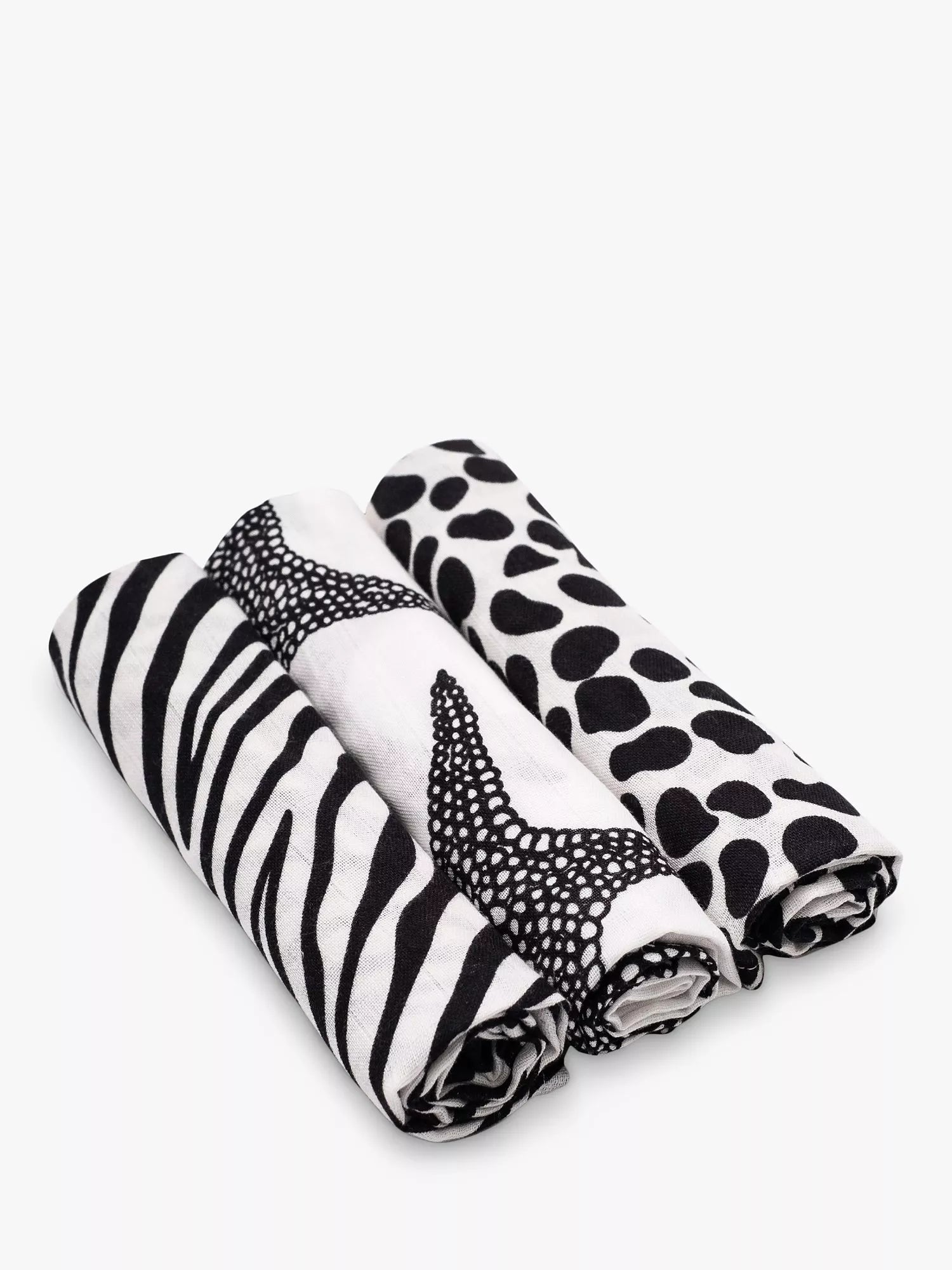 Etta Loves animal print sensory muslin squares pack of 3 - British product