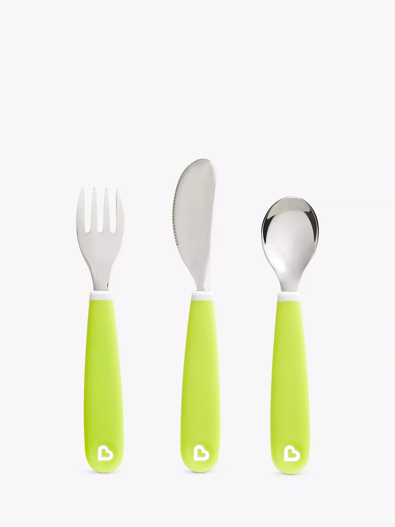 Munchkin Splash toddler cutlery set 3 piece, imported from the UK