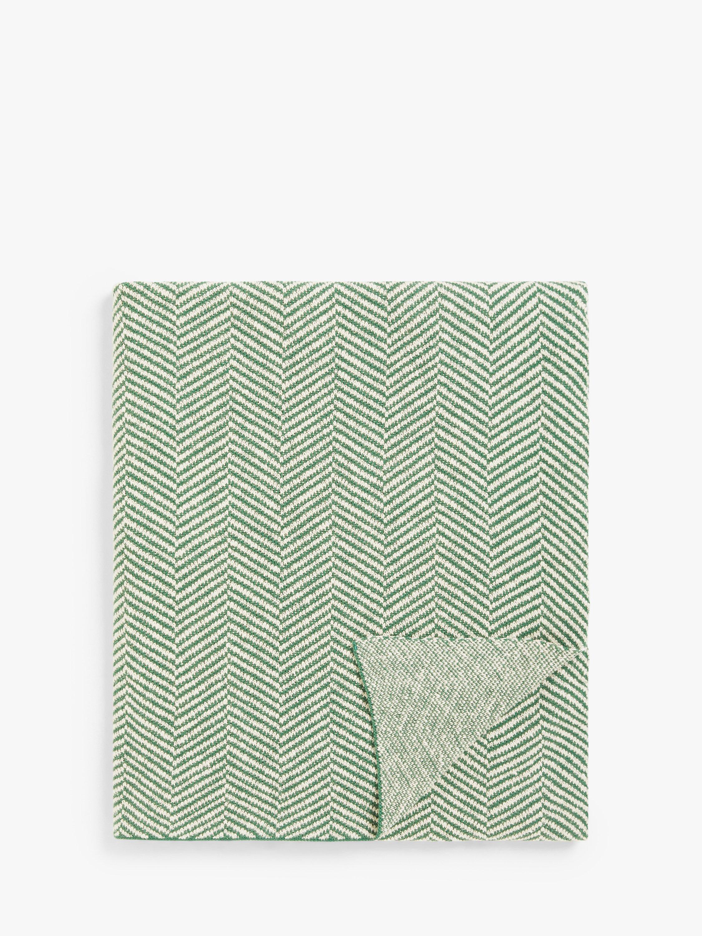 John Lewis herringbone knit throw king size, imported from the UK