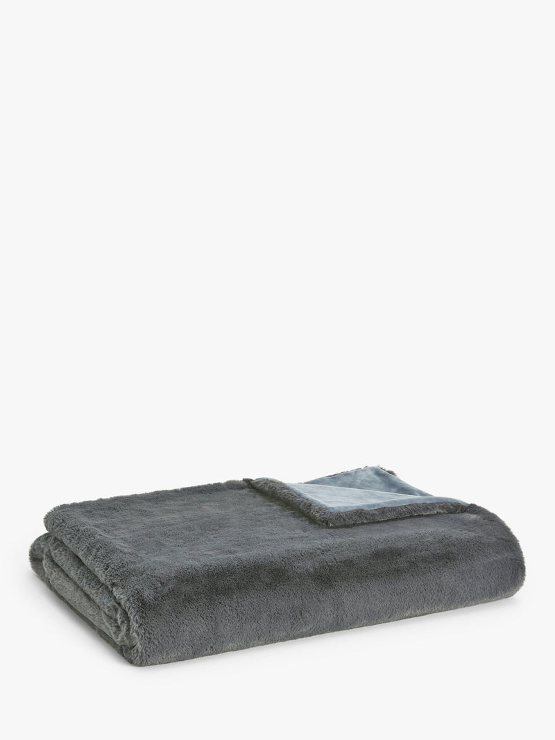 John Lewis faux fur throw, imported from the UK