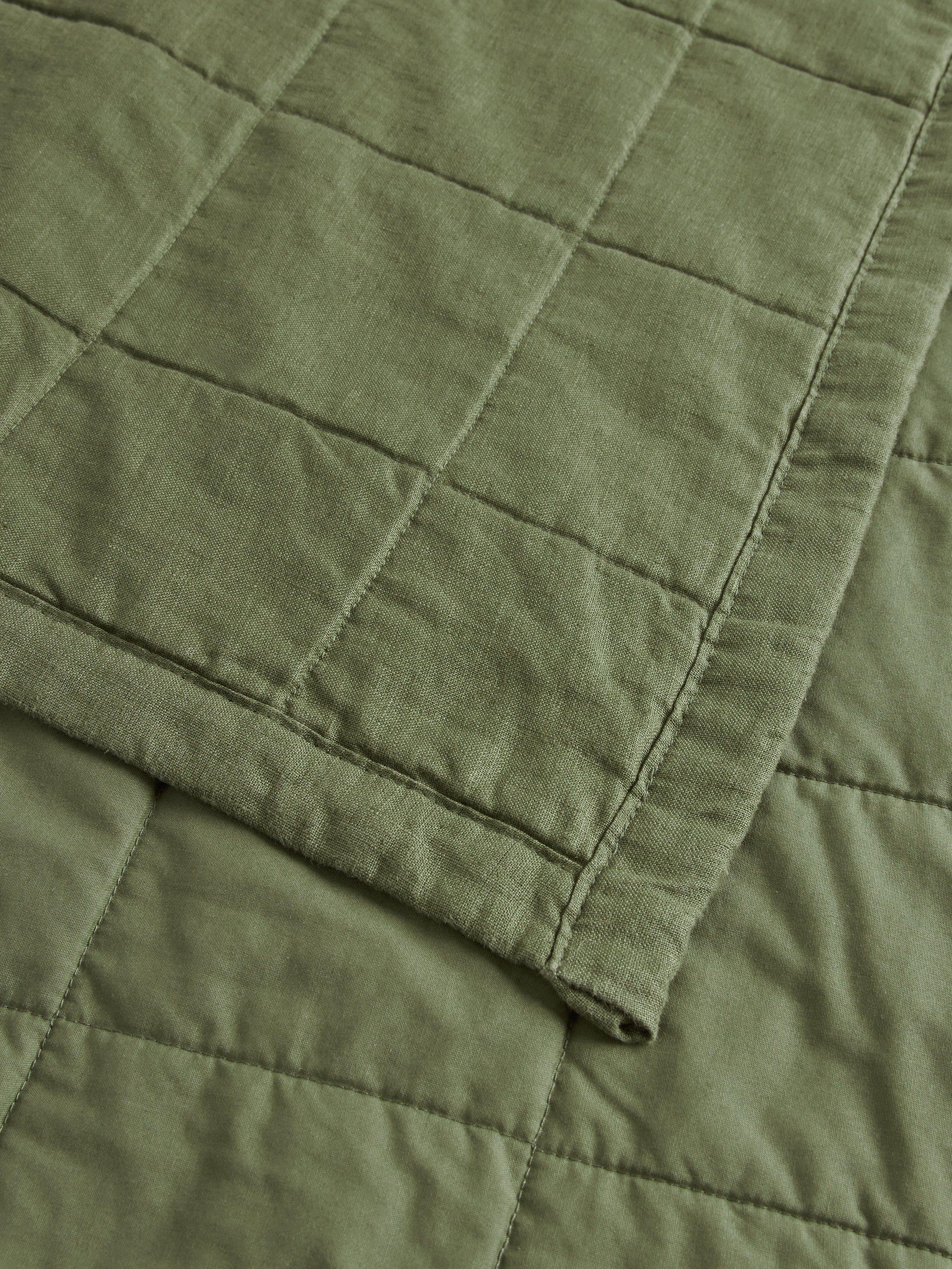 John Lewis linen blend quilted bedspread 250 x 260cm, UK version