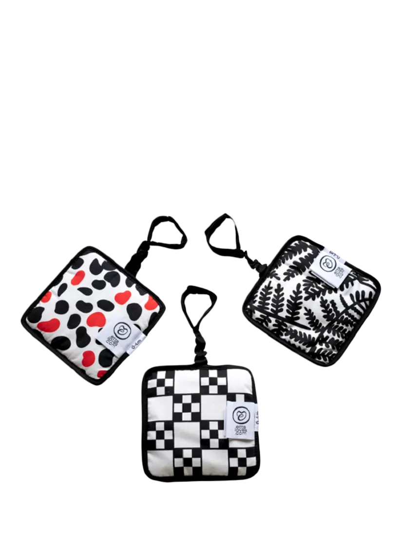 Etta Loves sensory hanging squares pack of 3 - British product