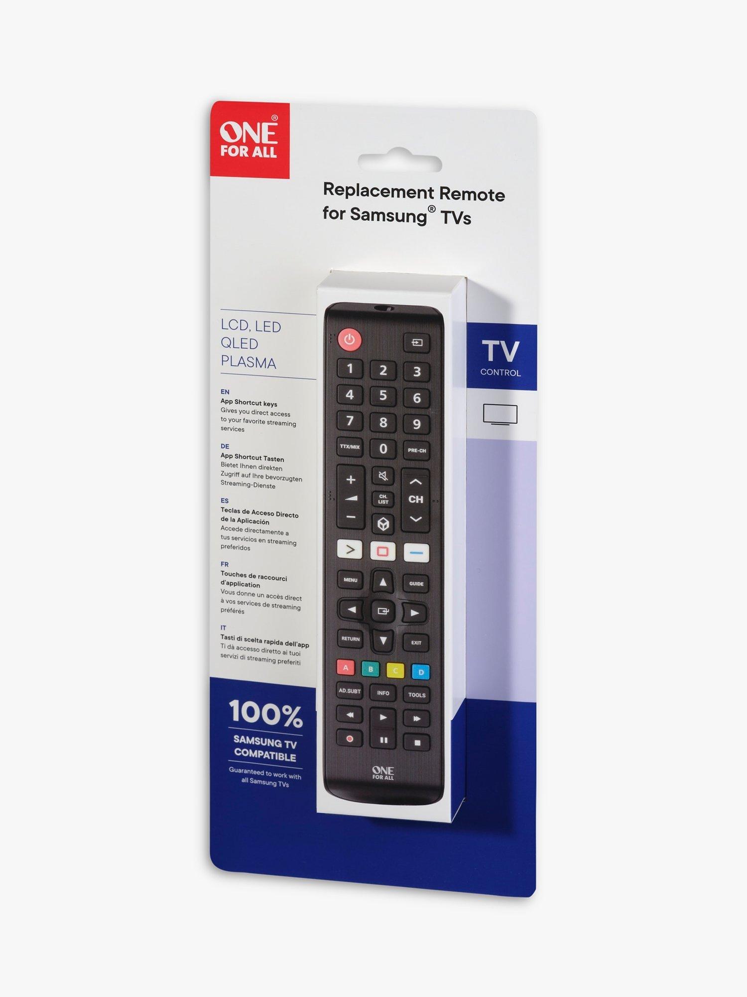 One For All URC4910 replacement remote for Samsung TVs, UK version