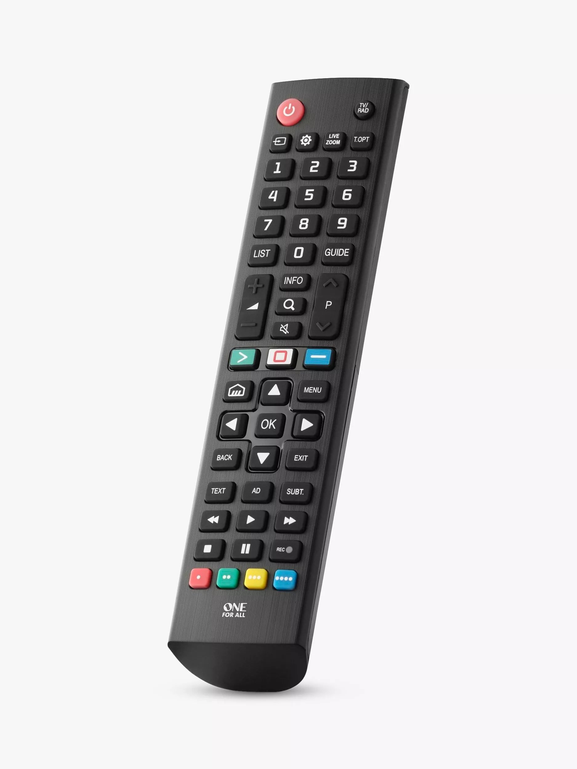 One For All URC4911 remote for LG TVs, imported from the UK