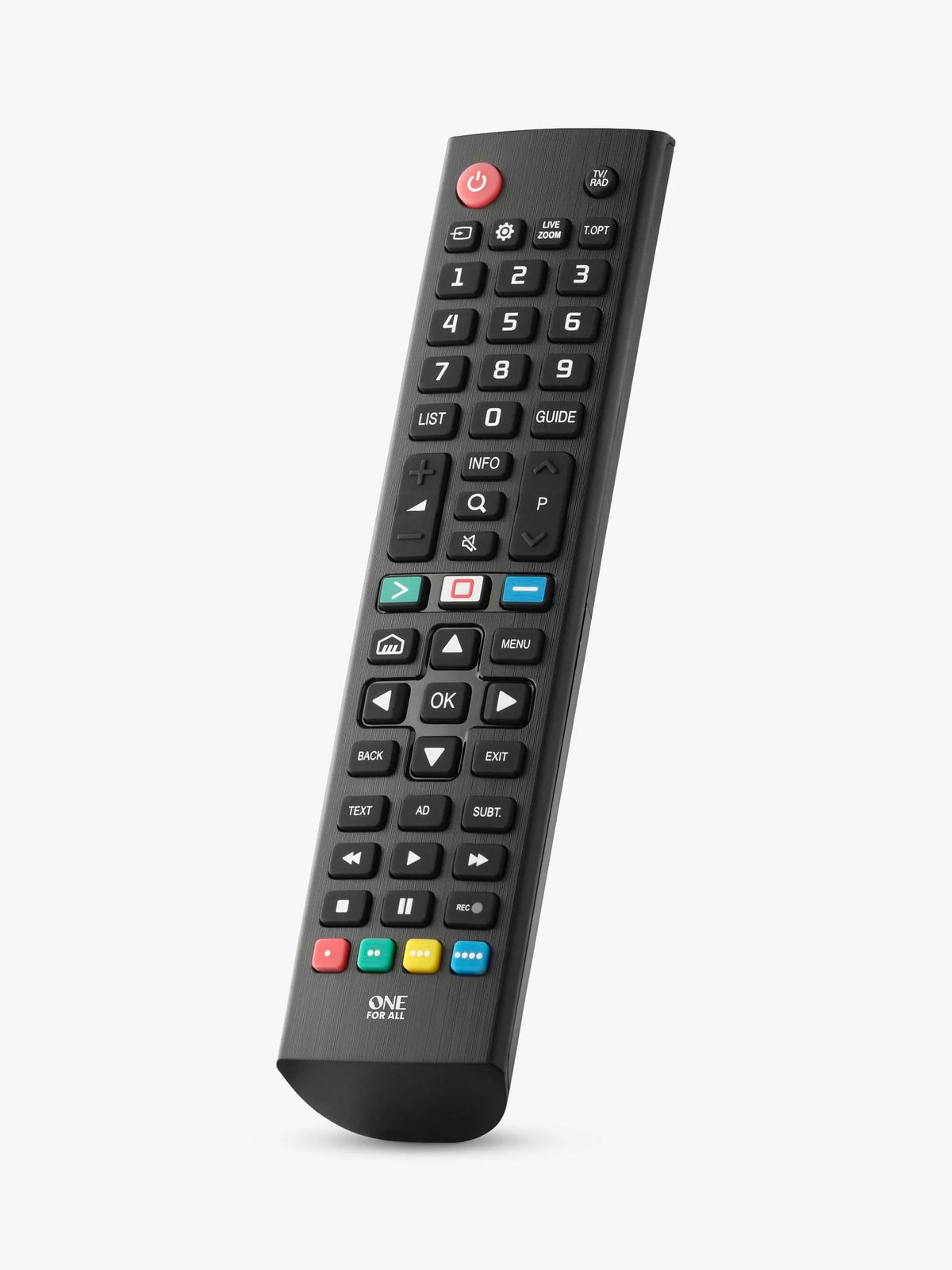 One For All URC4911 remote for LG TVs, imported from the UK