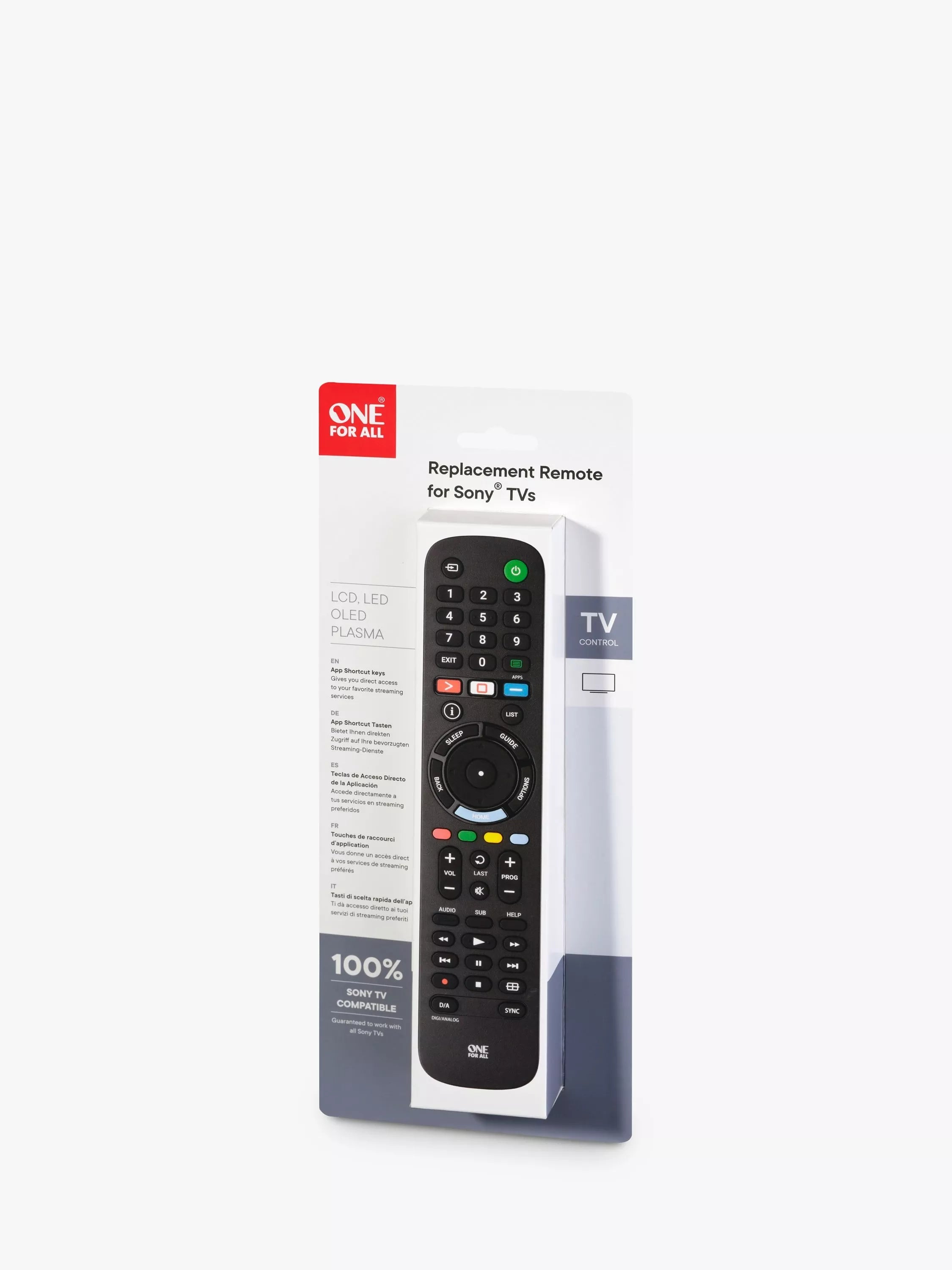 One For All remote control for Sony TVs (British brand)