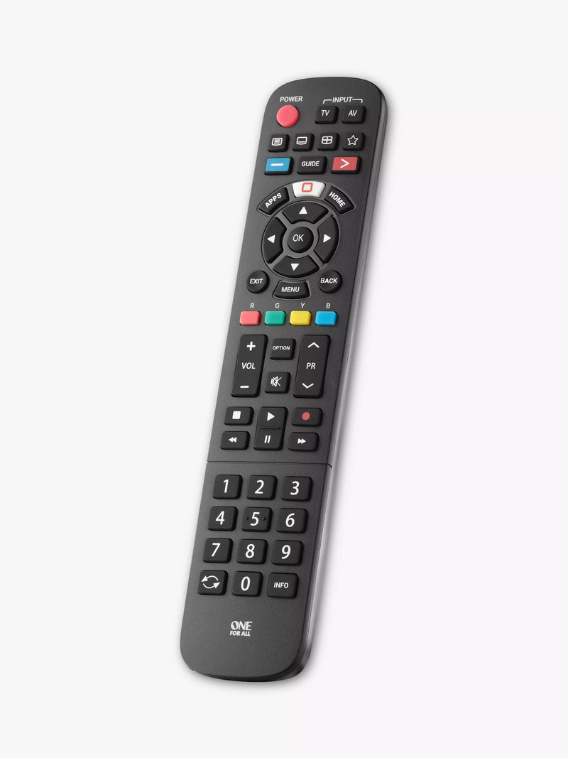 One For All URC4914 replacement remote for Panasonic TVs, imported from the UK
