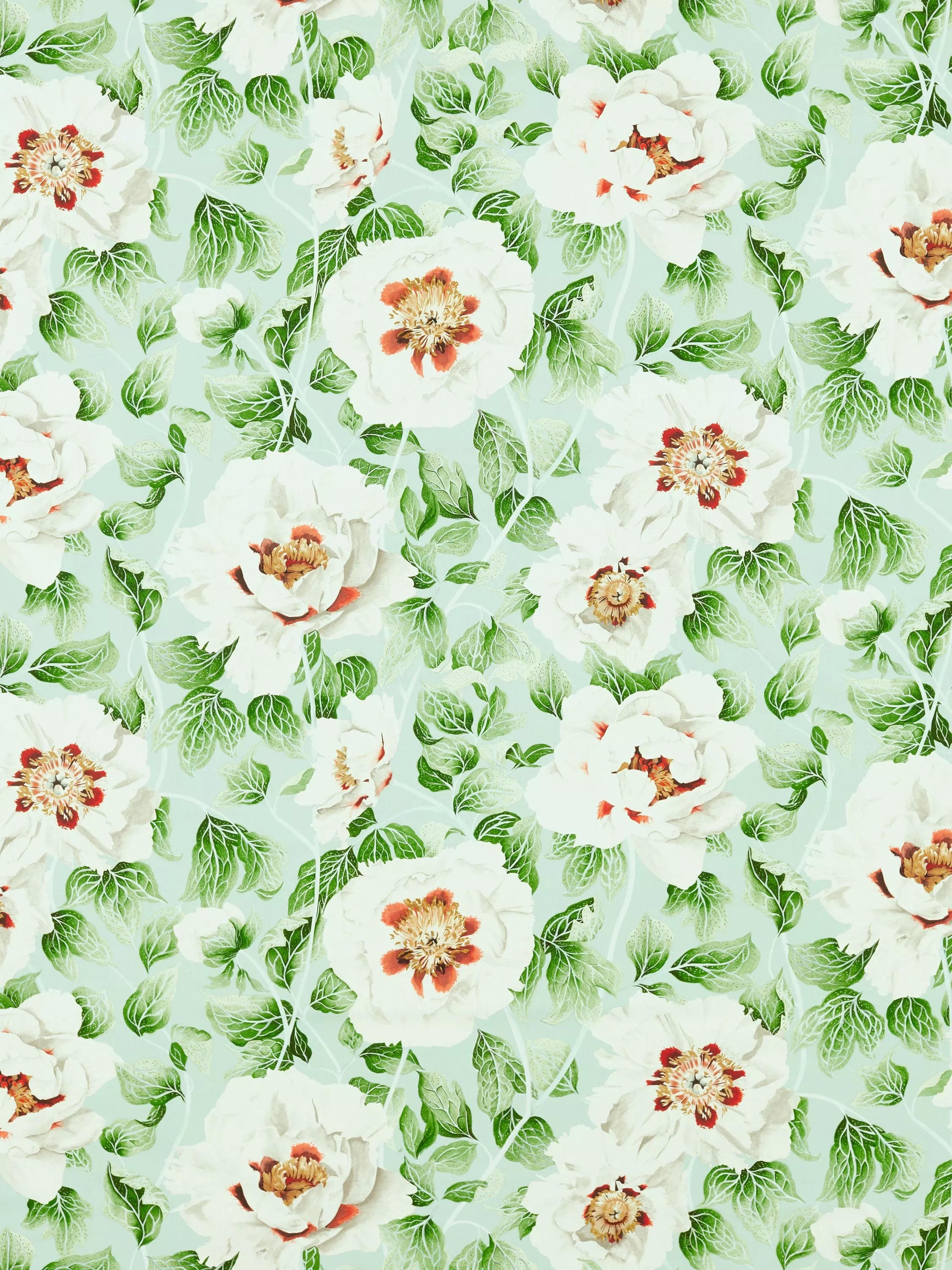 Harlequin Florent furnishing fabric floral linen blend, imported from the UK
