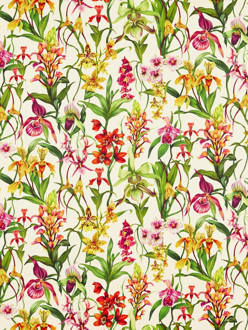 Harlequin British cotton floral furnishing fabric, UK version