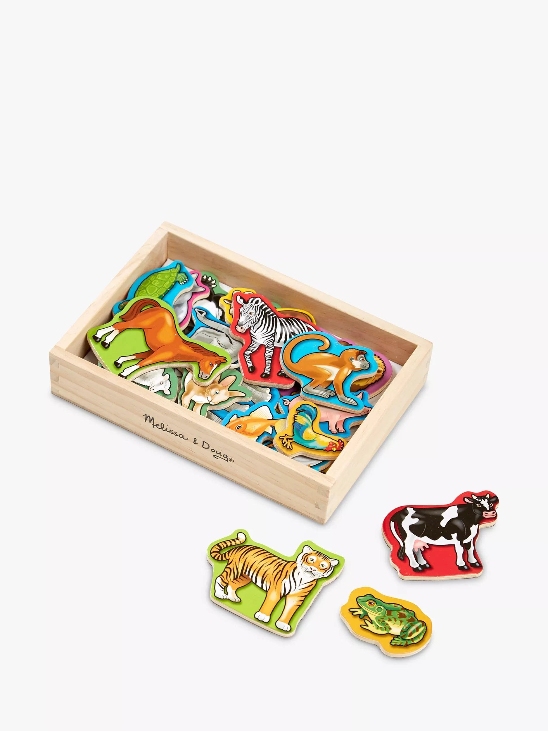 Melissa & Doug Wooden Animal Magnets set 20-pieces, UK version