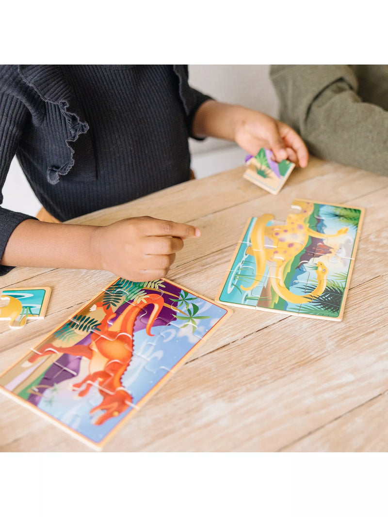 Melissa & Doug dinosaur jigsaw puzzles set, imported from the UK