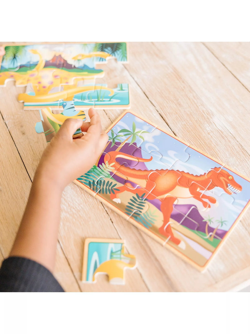 Melissa & Doug dinosaur jigsaw puzzles set, imported from the UK