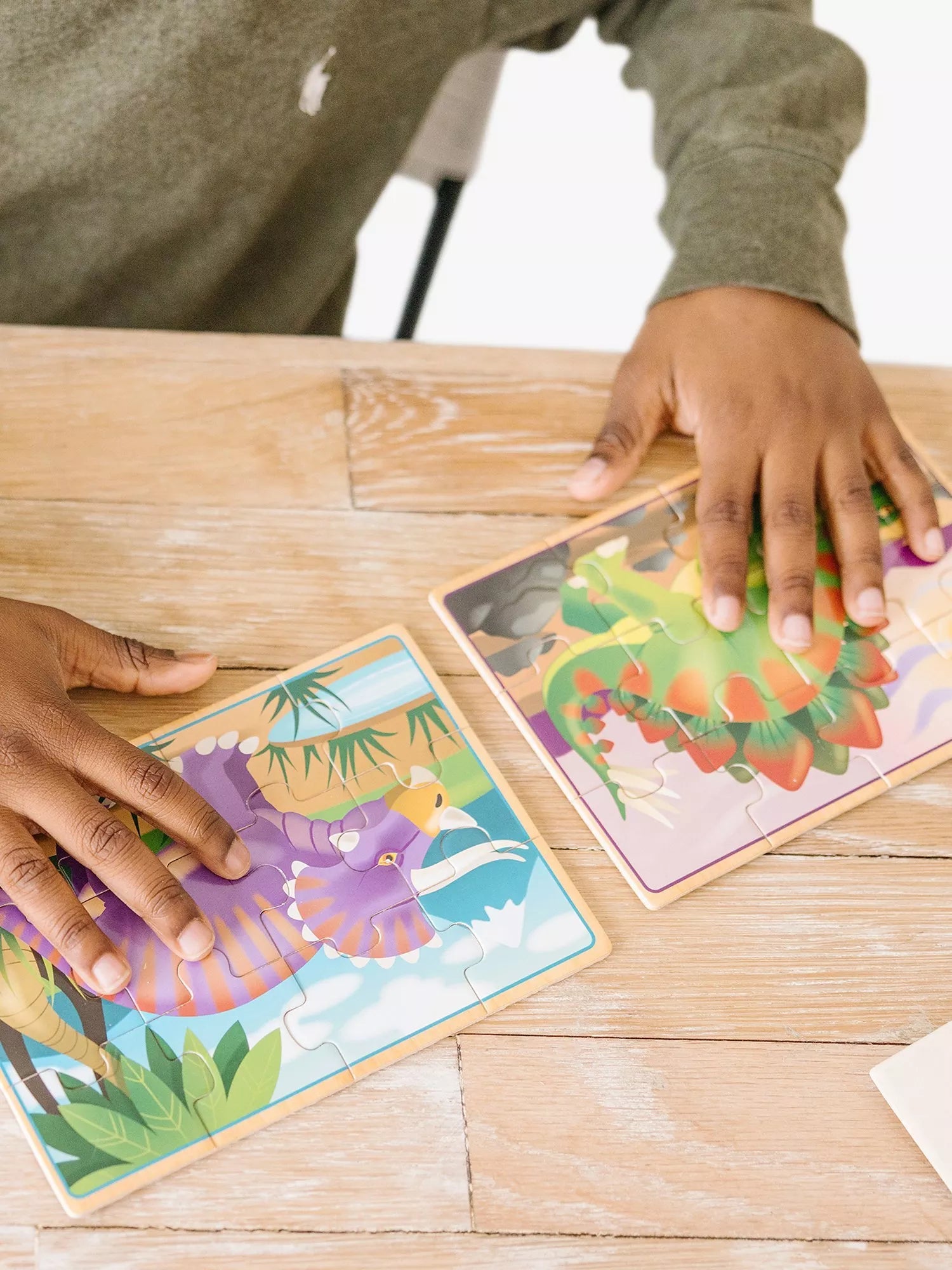 Melissa & Doug dinosaur jigsaw puzzles set, imported from the UK