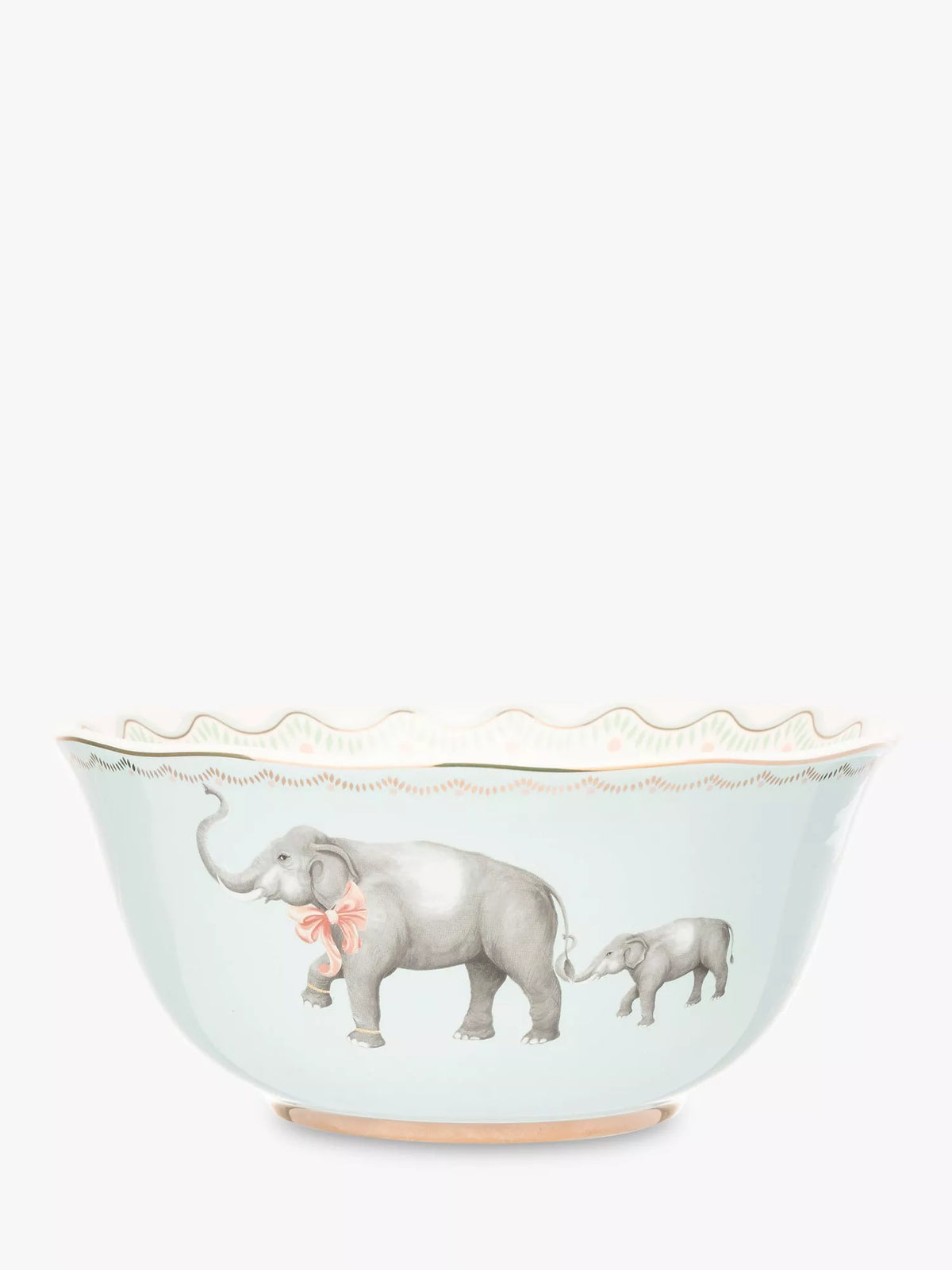 Yvonne Ellen blue multi elephant fine china serving bowl 25cm - British product