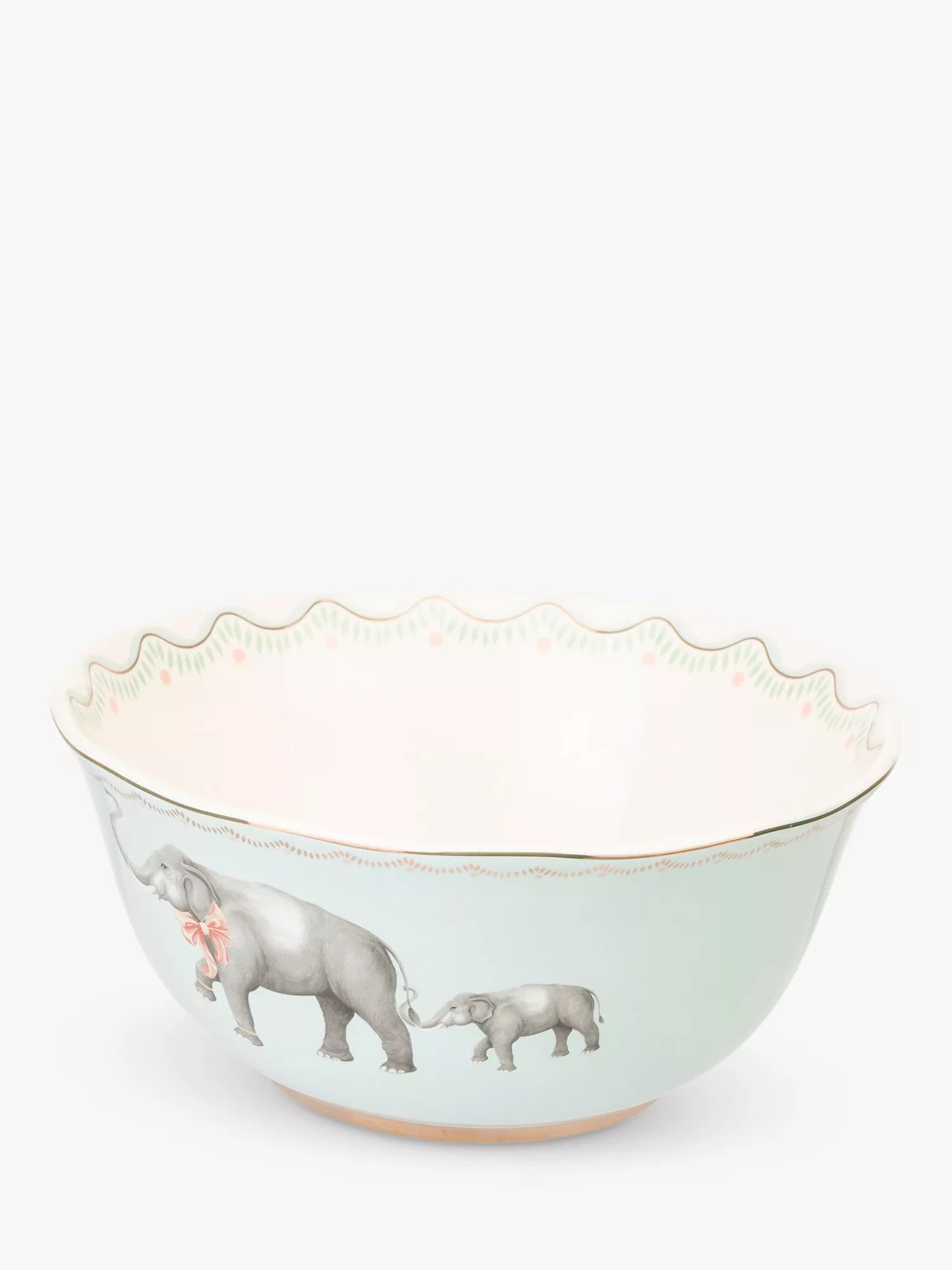 Yvonne Ellen blue multi elephant fine china serving bowl 25cm - British product