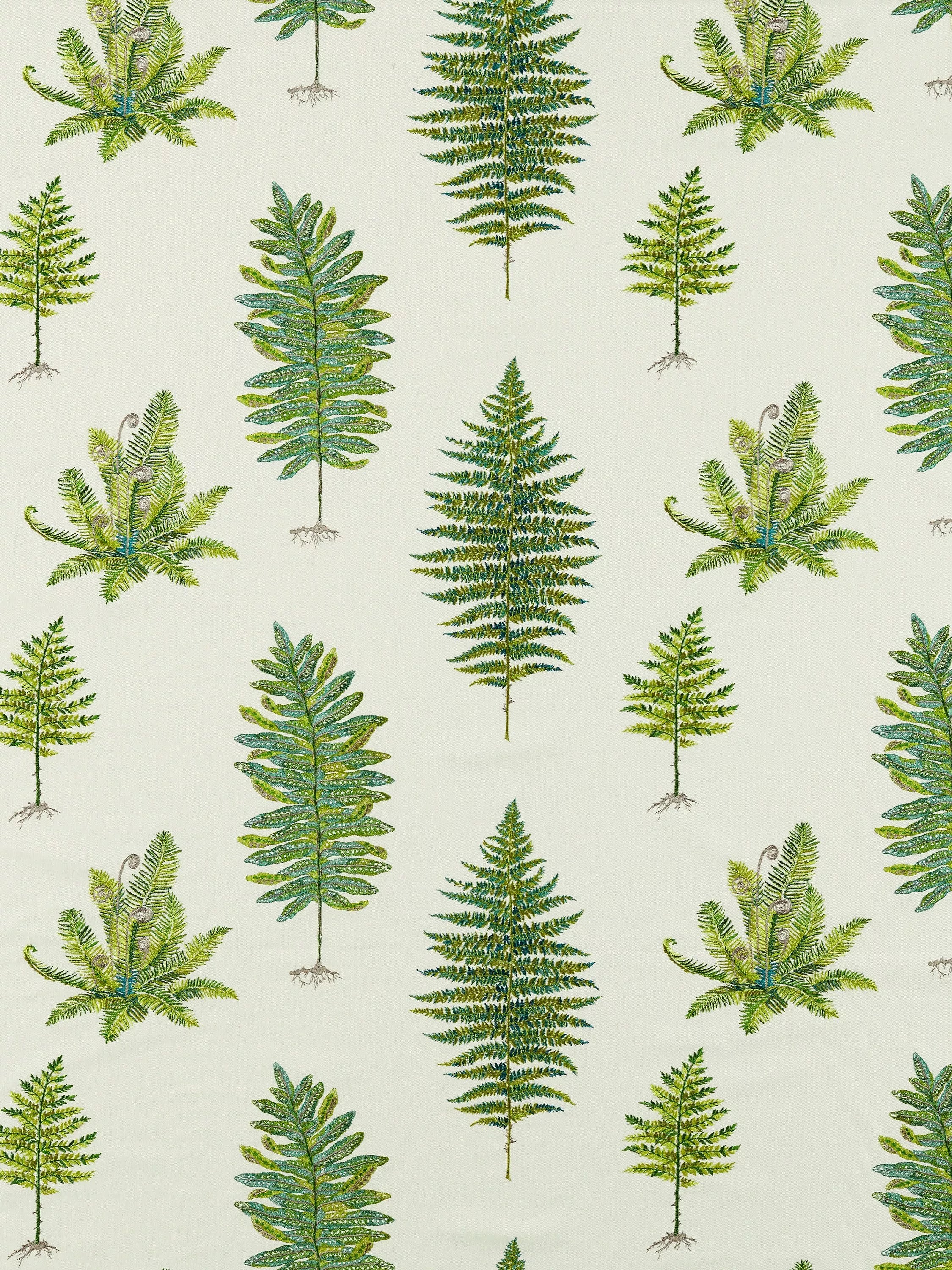 Sanderson Fernery embroidery furnishing fabric - British product