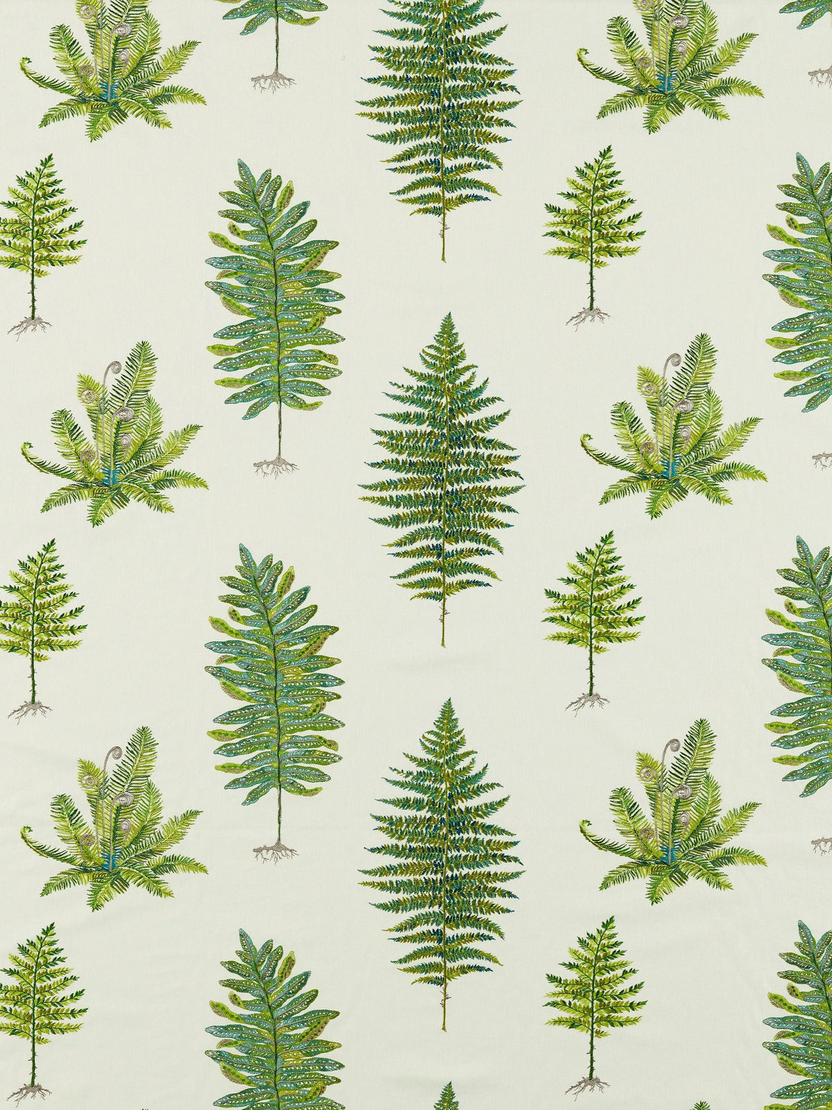 Sanderson Fernery embroidery furnishing fabric - British product