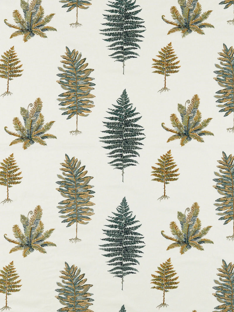 Sanderson Fernery Embroidery Furnishing Fabric