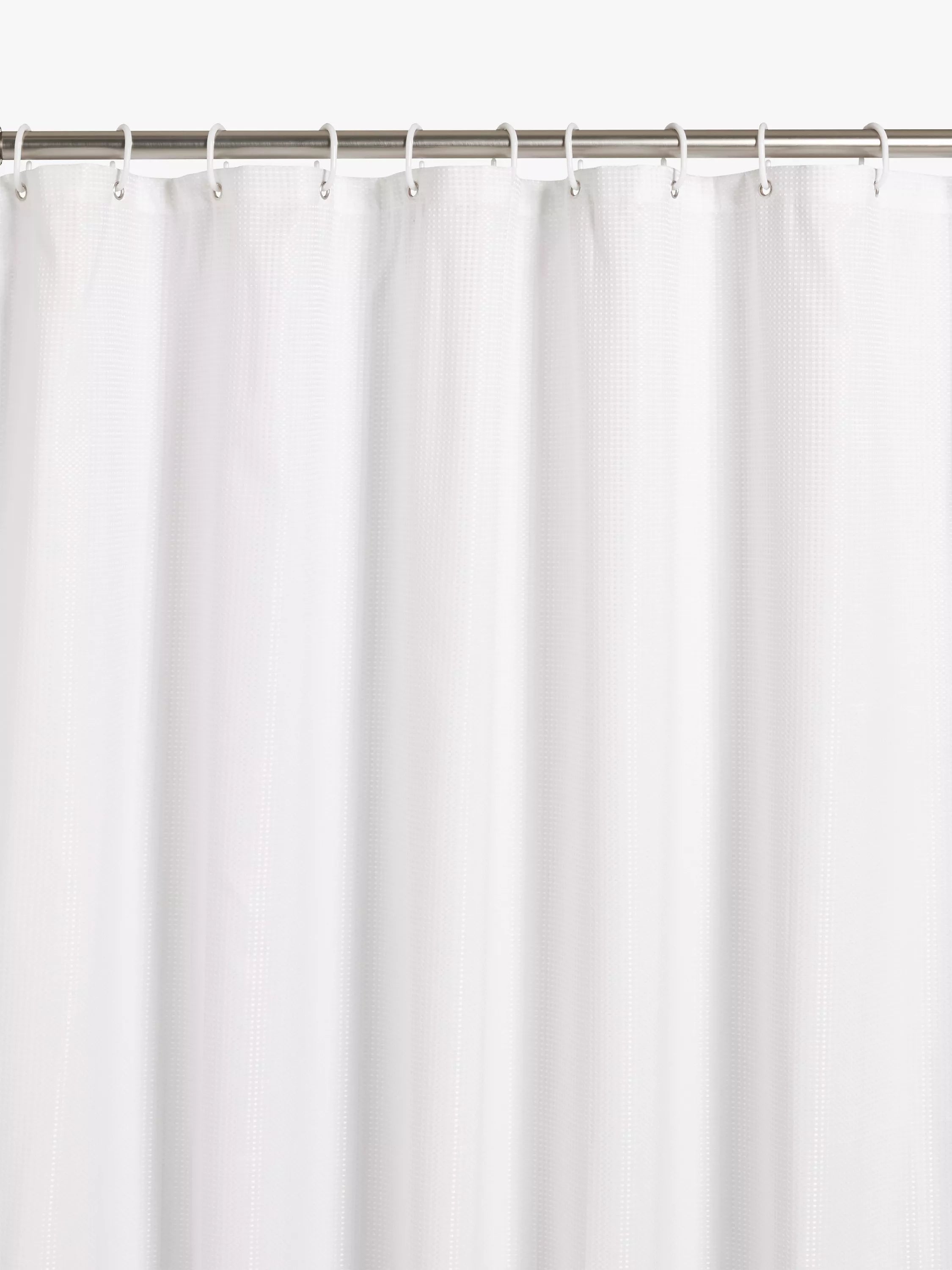 John Lewis Textured Waffle Shower Curtain 180x180cm , UK version