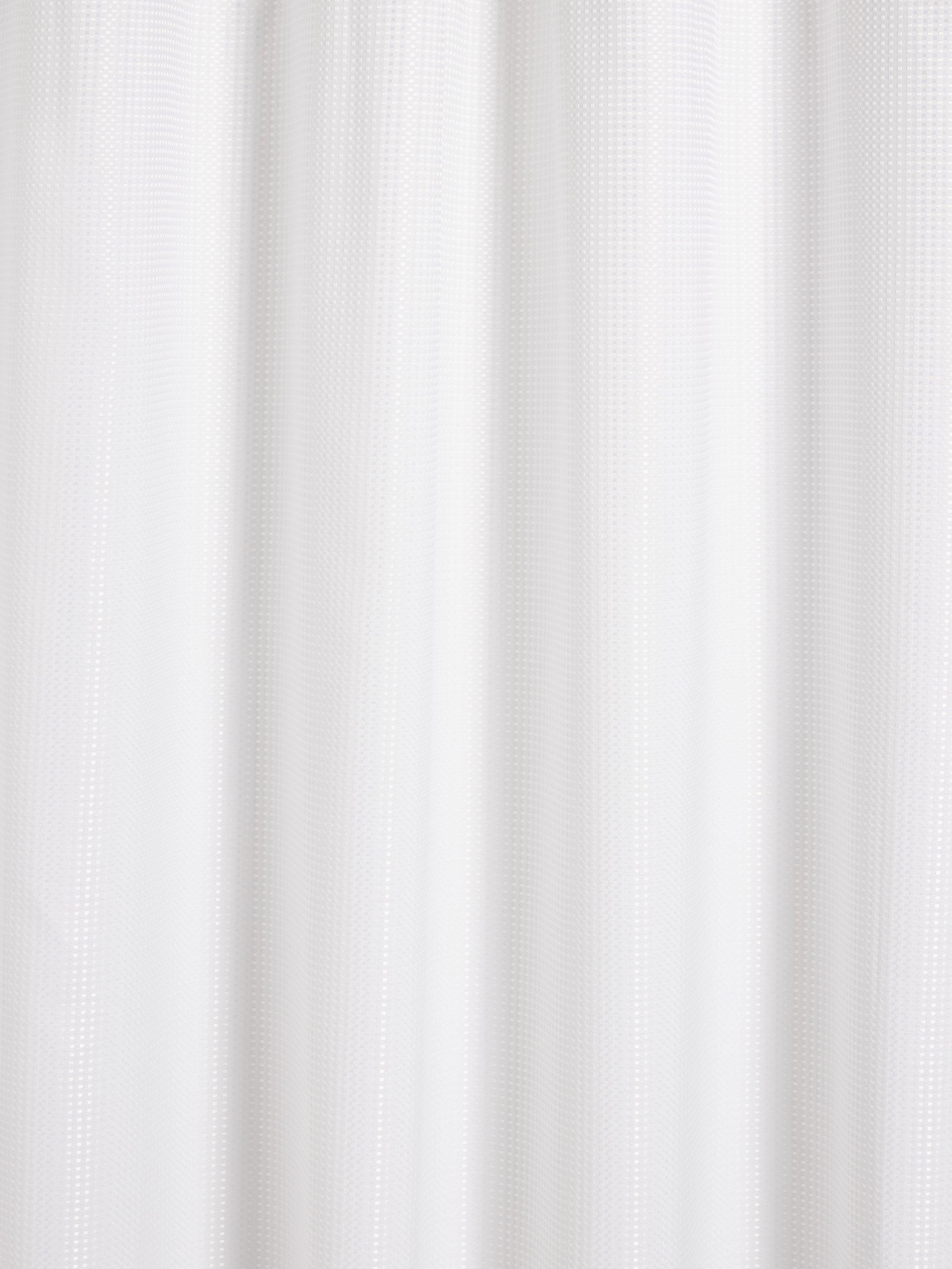 John Lewis Textured Waffle Shower Curtain 180x180cm , UK version