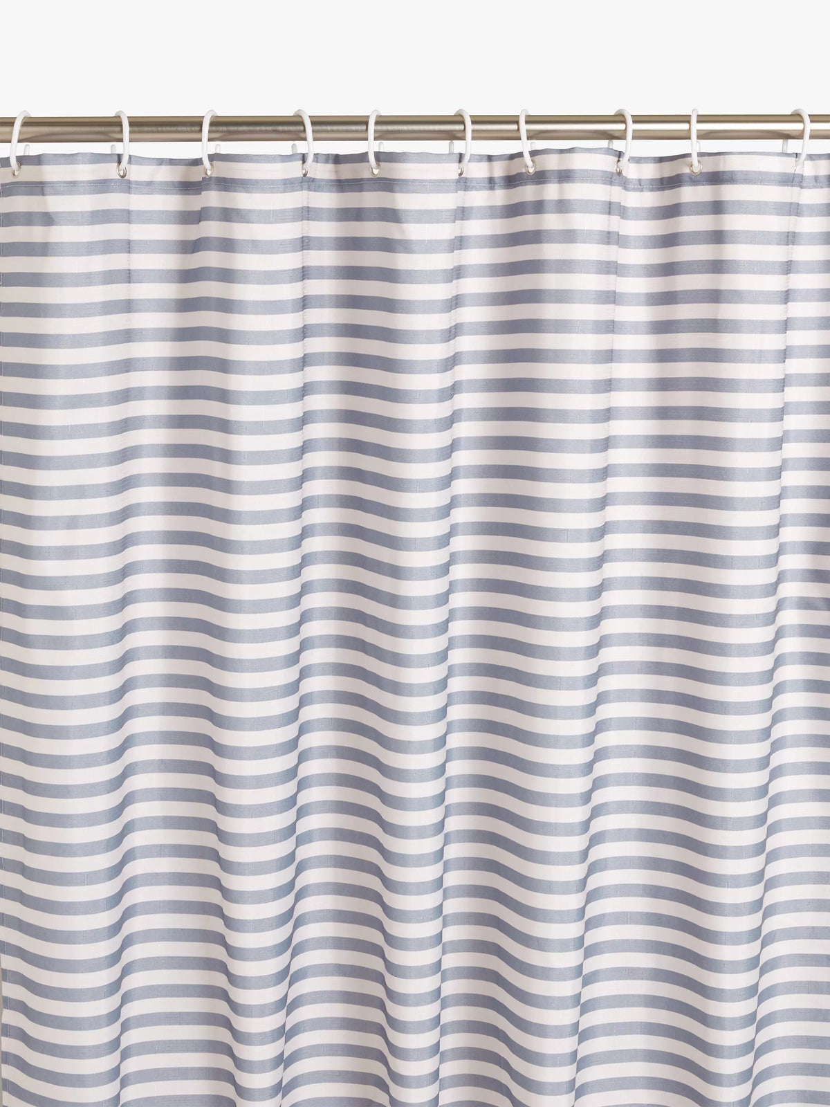 John Lewis textured seersucker horizontal stripe shower curtain in Thistle, UK version
