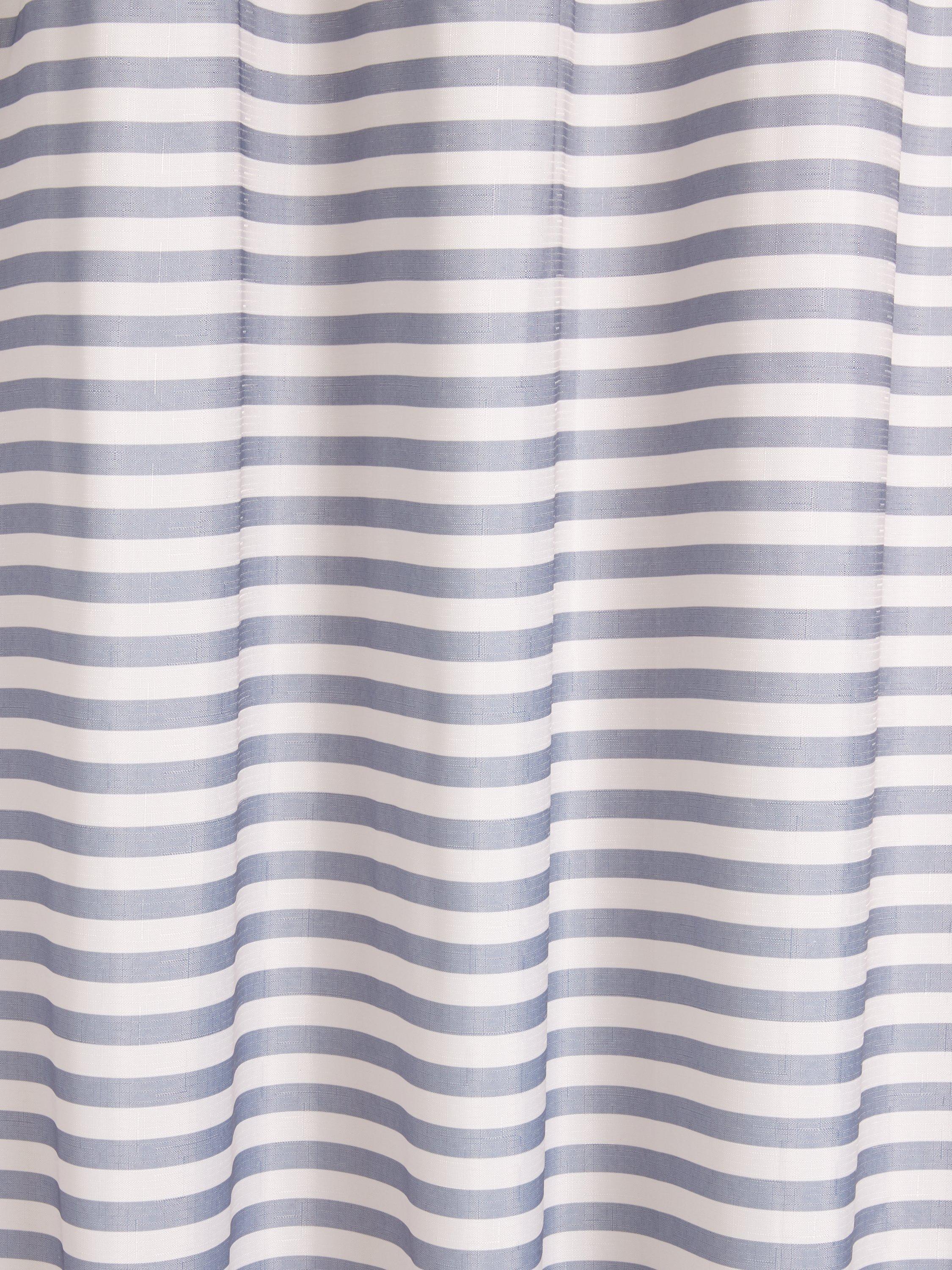 John Lewis textured seersucker horizontal stripe shower curtain in Thistle, UK version