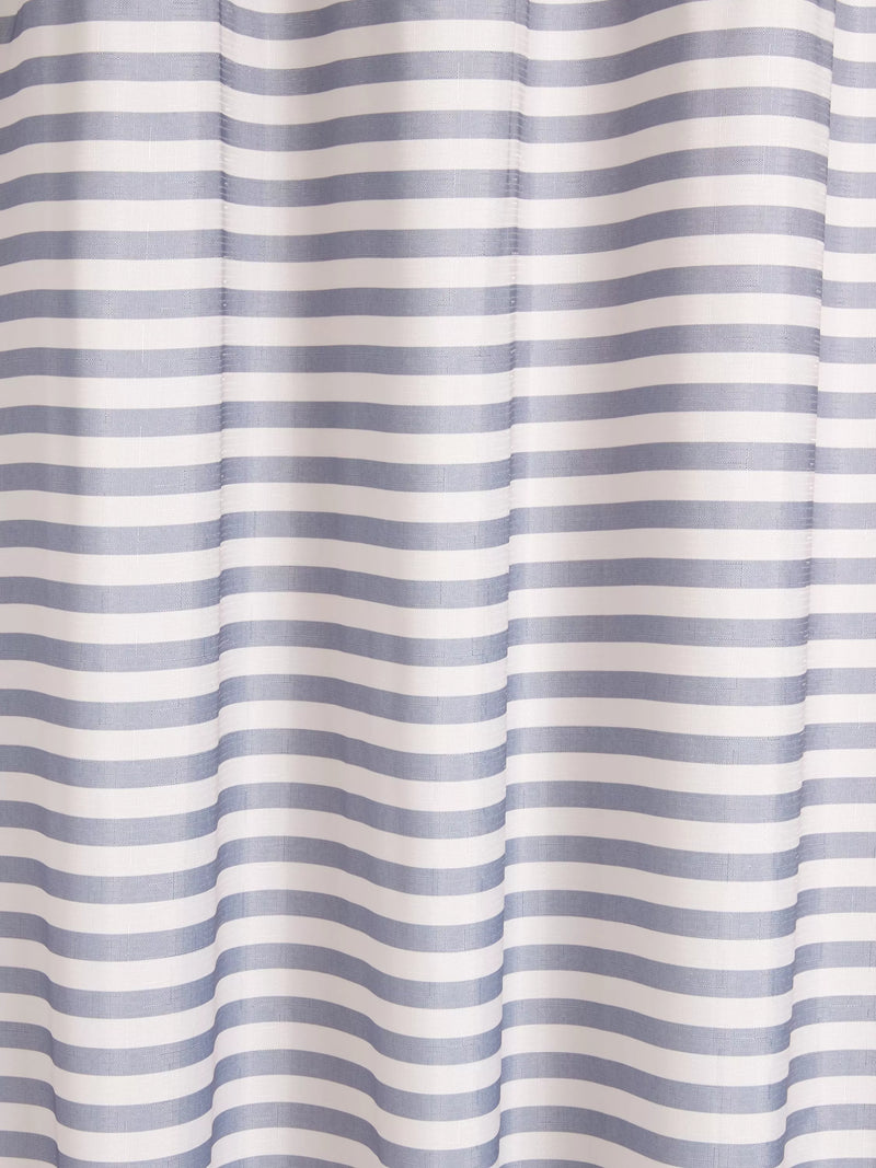 John Lewis textured seersucker horizontal stripe shower curtain in Thistle, UK version