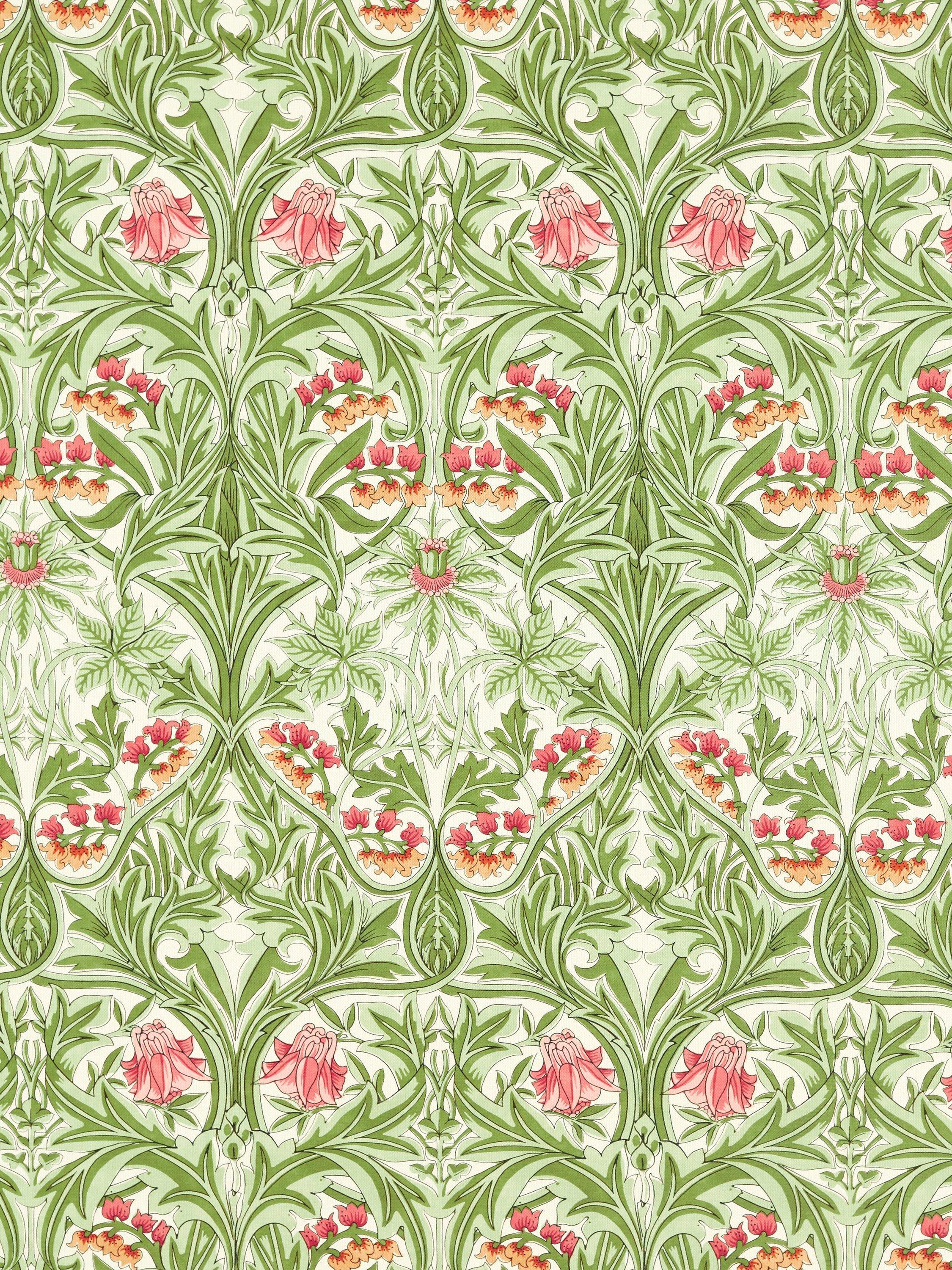 Morris & Co. Bluebell linen blend fabric, imported from the UK