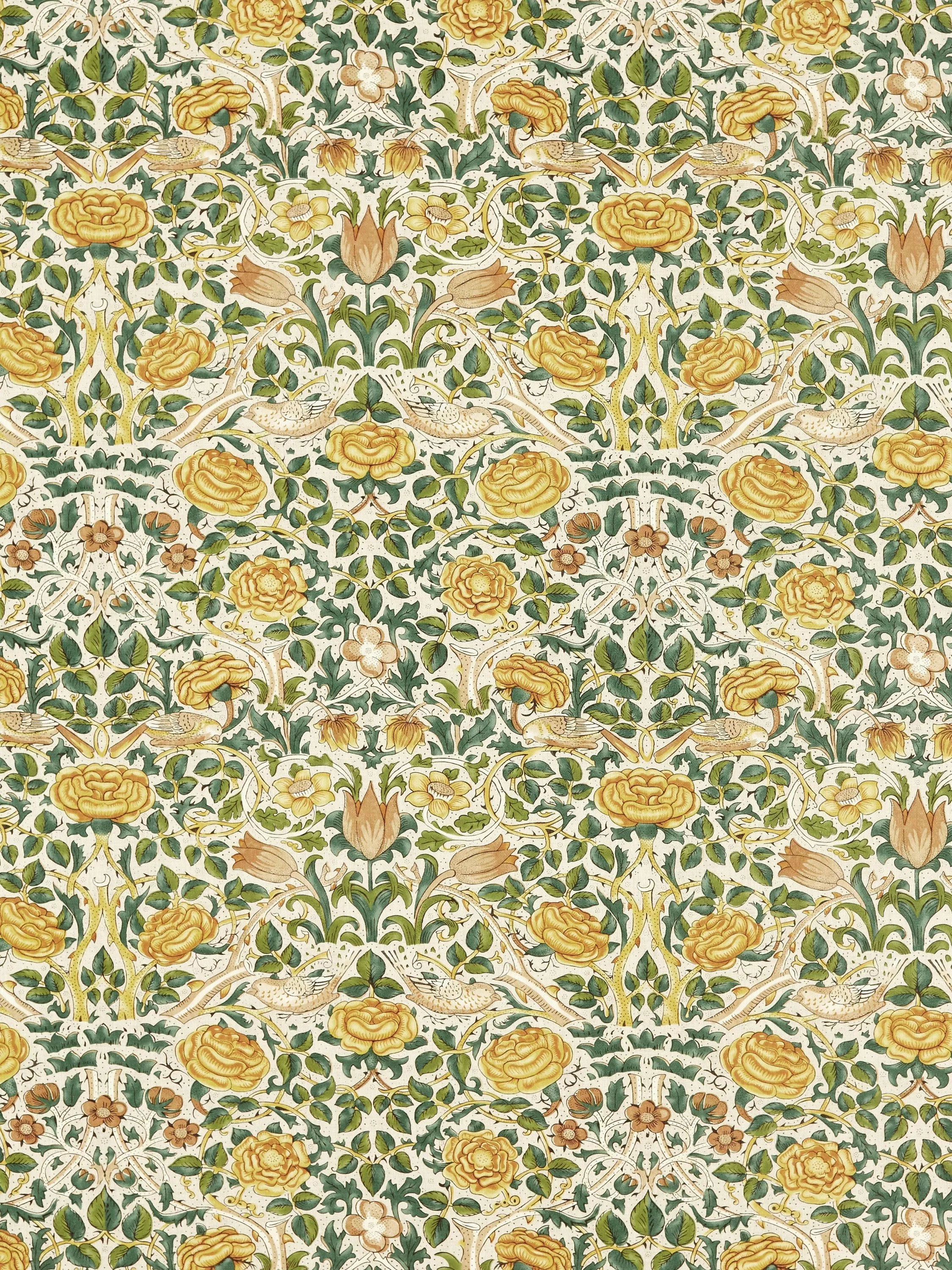 Morris & Co. Rose Furnishing Fabric 140cm, imported from the UK