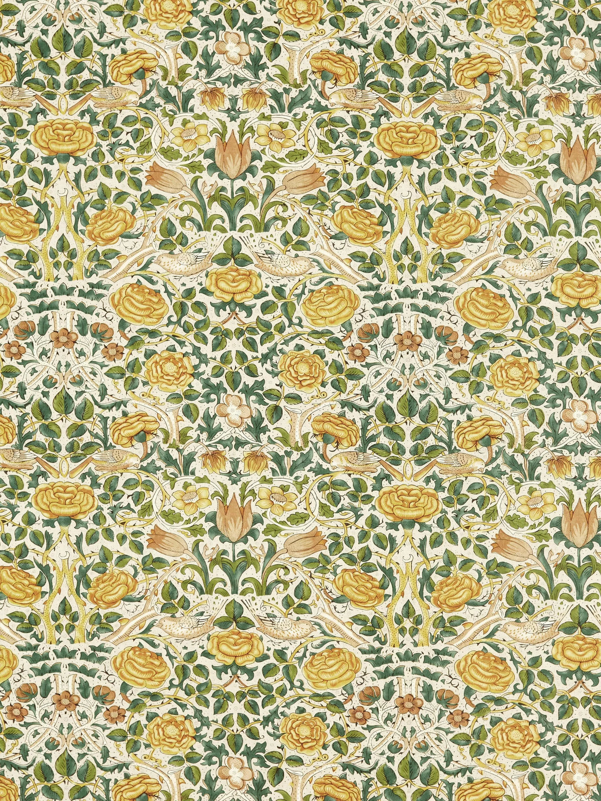Morris & Co. Rose Furnishing Fabric 140cm, imported from the UK