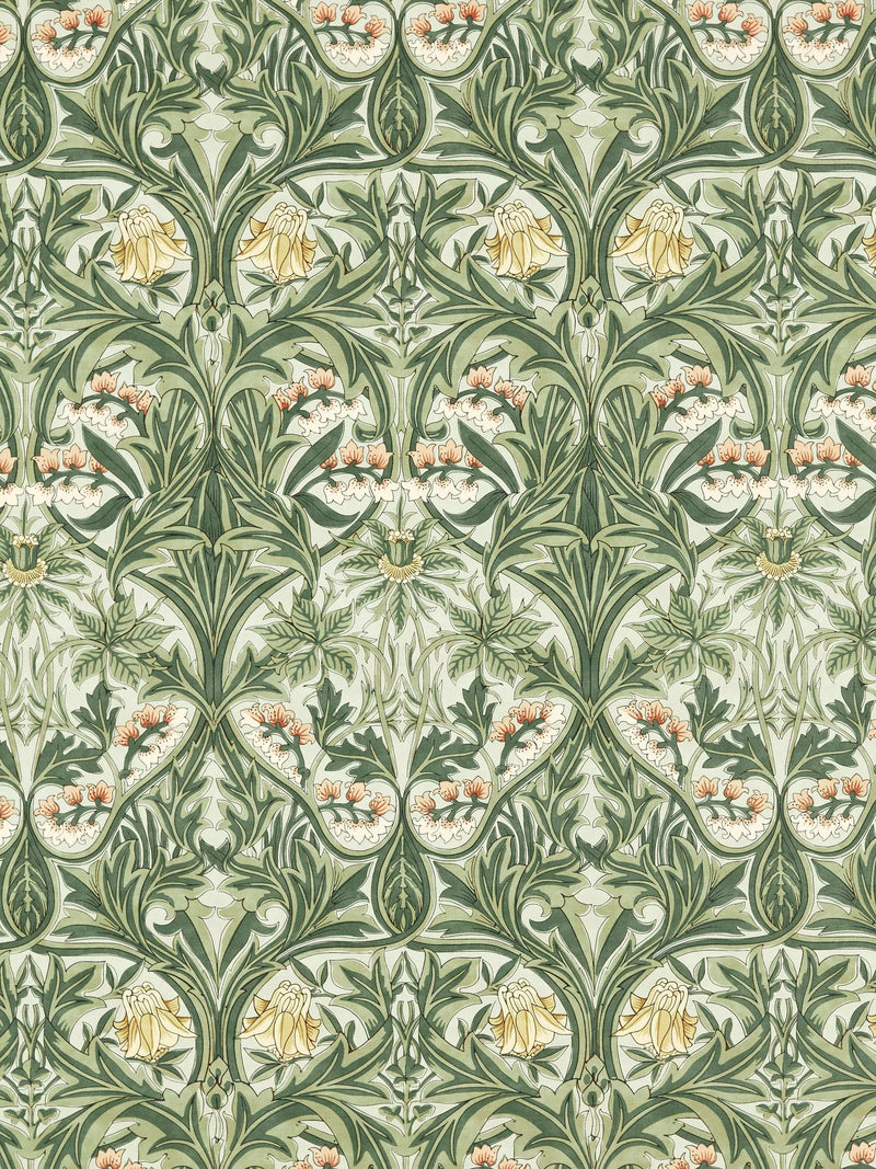 Morris & Co. Bluebell linen blend fabric, imported from the UK