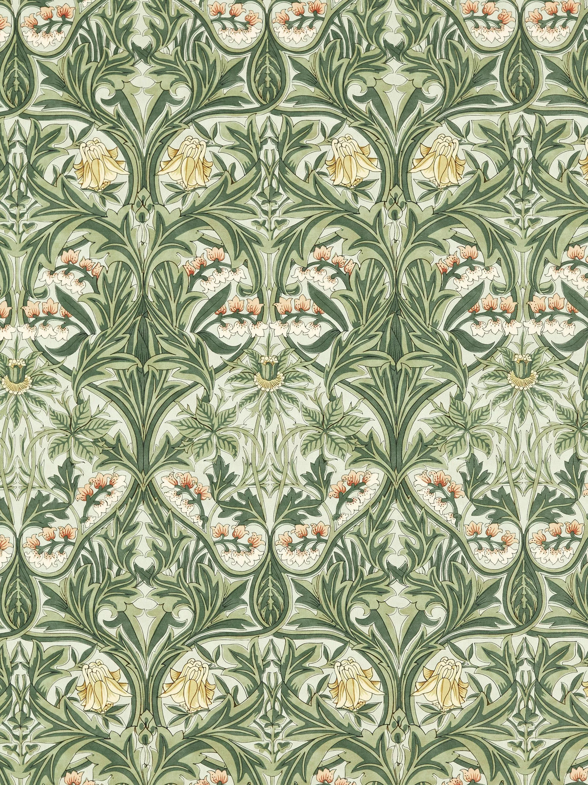 Morris & Co. Bluebell linen blend fabric, imported from the UK