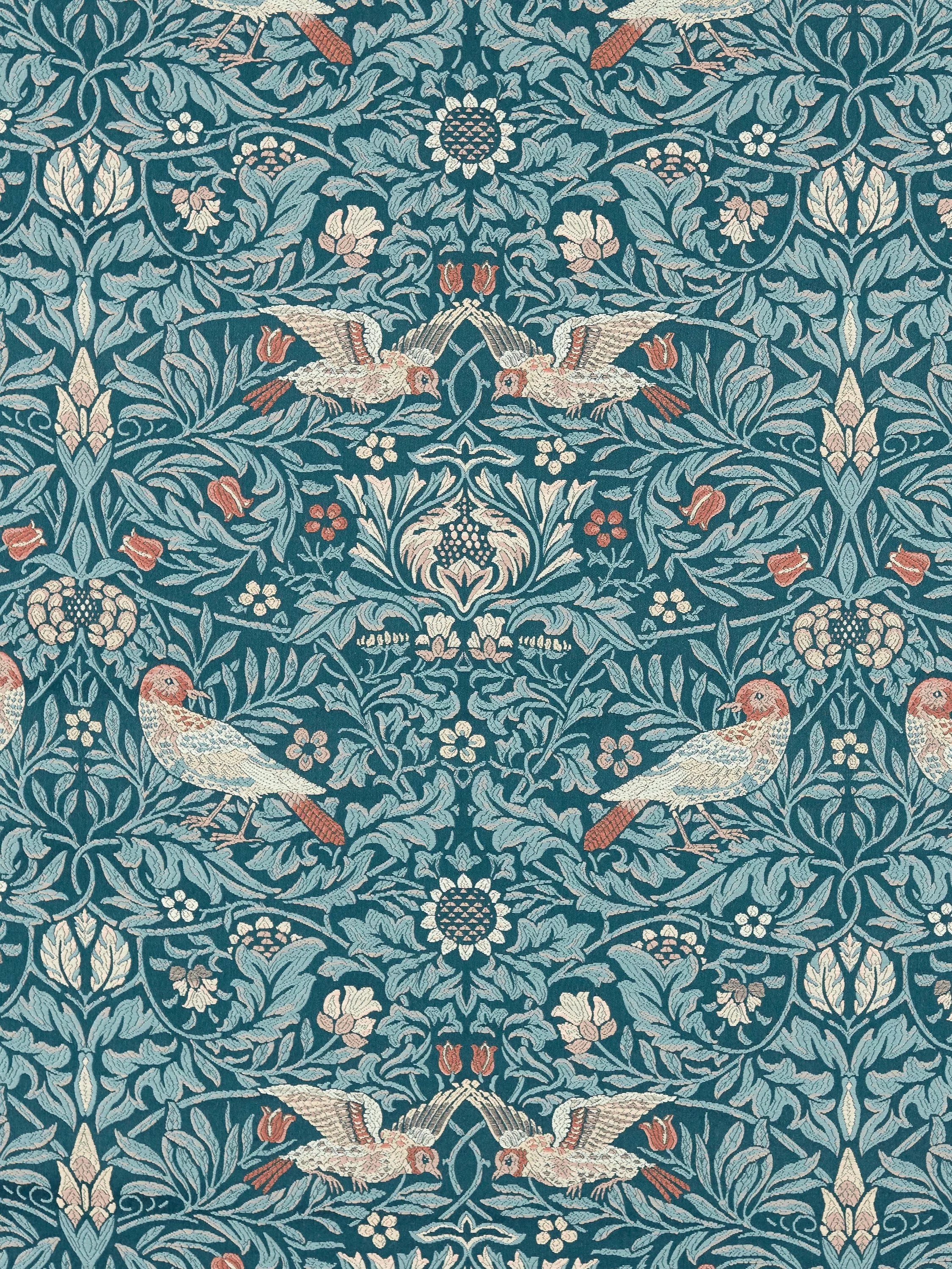 Morris & Co. Bird Tapestry furnishing fabric, imported from the UK